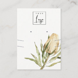 Tarjeta De Visita Cuto nativo de Banksia Collar de arado floral