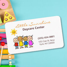 Tarjeta De Visita Cuto Personalizado Palo Niños Guarderías infantile