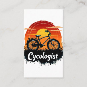 Tarjeta De Visita Cycologist Bike Adventure: Tee gráfico atardecer