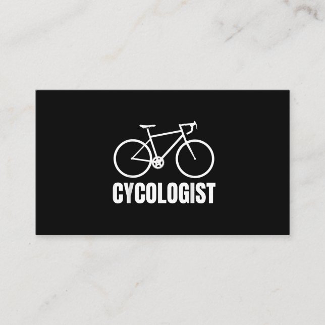 Tarjeta De Visita Cycologist Funny Bicycle Bike Gift (Anverso)