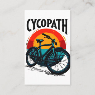 Tarjeta De Visita Cycopath: Bicicleta energética con té gráfico al a