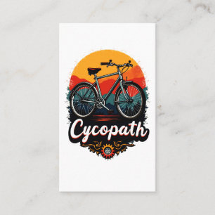 Tarjeta De Visita Cycopath: Bicicleta energética y gráfico de puesta
