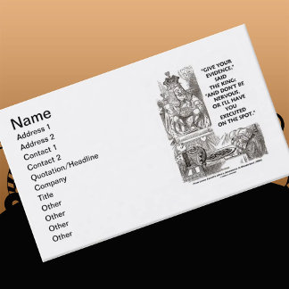 Tarjeta De Visita Da tu evidencia de que no estés nervioso