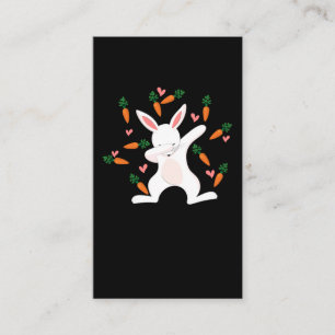 Tarjeta De Visita Dabbing Bunny Carrots Lover Grunny Animal