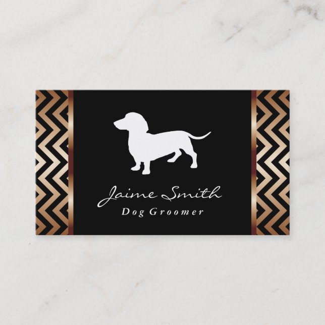 Tarjeta De Visita Dachshund 2 | Ganadero (Anverso)