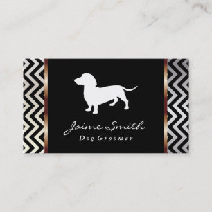 Tarjeta De Visita Dachshund 3   Dog Groomer