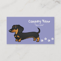 Dachshund del dibujo animado (capa lisa)