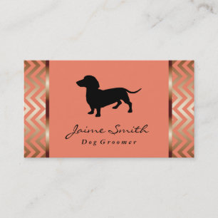 Tarjeta De Visita Dachshund   Dog Groomer