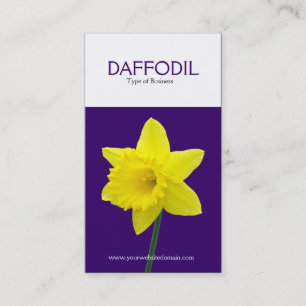 Tarjeta De Visita Daffodil vertical de dos tonos (330066)