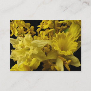 Tarjeta De Visita Daffodils y Forsythia ATC