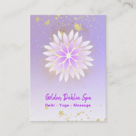 Tarjeta De Visita *~* Dahlia Mandala Lavanda Pastel rosa AP2