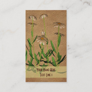 Tarjeta De Visita Daisies Floral Business Card