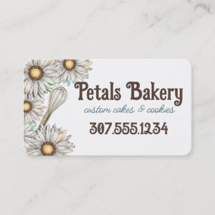 Tarjeta De Visita Daisies whisk panadería panadería boda pasteles ga