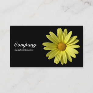 Tarjeta De Visita Daisy amarillo - Negro