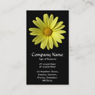 Tarjeta De Visita Daisy amarillo - Negro