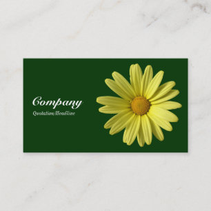 Tarjeta De Visita Daisy amarillo - Verde oscuro 003300