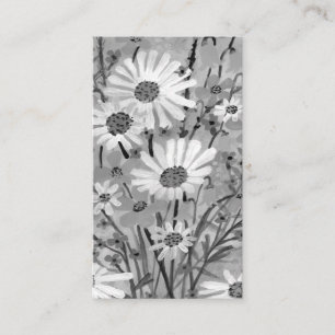 Tarjeta De Visita Daisy Bouquet Elegante Moda Floral