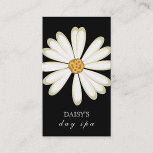 Tarjeta De Visita Daisy Business Card Black White