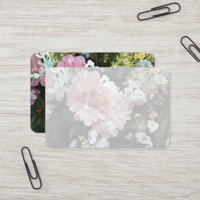 Tarjeta De Visita Daisy en rosa (Anverso/Reverso In Situ)