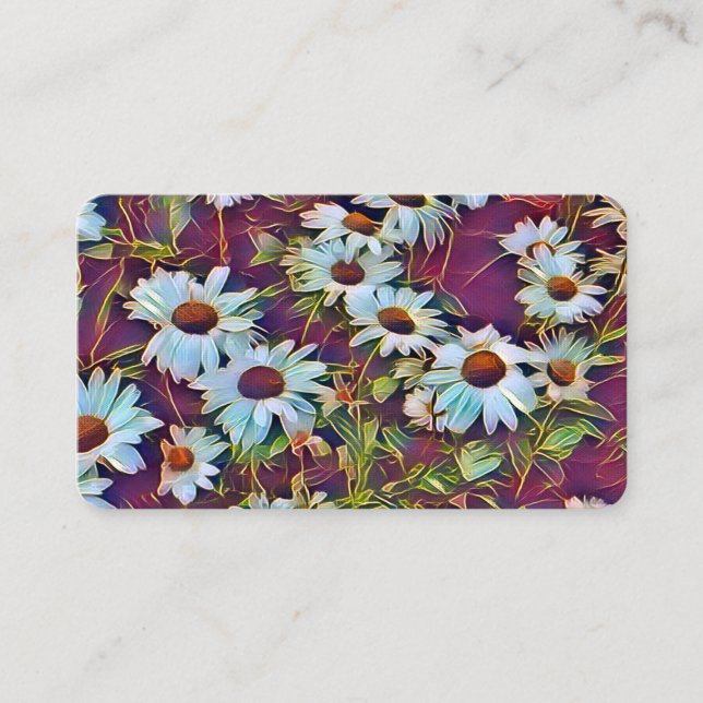 TARJETA DE VISITA DAISY FLOWERS (Anverso)