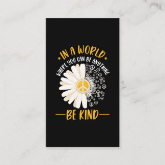 Tarjeta De Visita Daisy Hippie Beautiful Flower Gardener