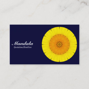 Tarjeta De Visita Daisy Mandala - Marina Oscura 000033