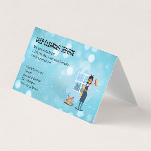 Tarjeta De Visita Dama de limpieza Servicio de limpieza