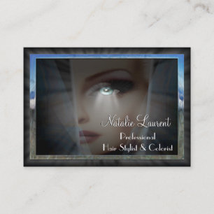 Tarjeta De Visita Dama Unique Hairstylist Salon Professional de la