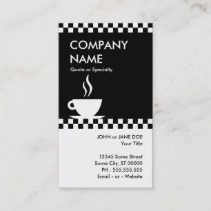 Tarjeta De Visita damas de café retro