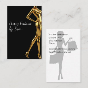 Tarjeta De Visita Damas Elegantes Moda Y Ropa