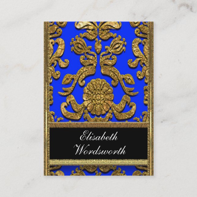 Tarjeta De Visita Damasco 2,5" de Vaudreante Kyles profesional (Anverso)