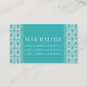Tarjeta De Visita Damasco de Blue&White