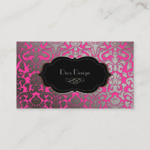 Tarjeta De Visita Damasco de la flora del color/de las rosas fuertes