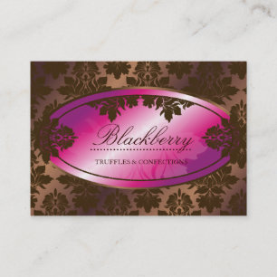 Tarjeta De Visita damasco de la trufa de chocolate de 311-Sweet