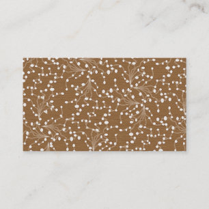 Tarjeta De Visita Damasco de oro