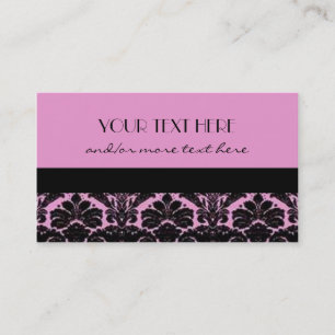 Tarjeta De Visita Damasco de Pink&Black