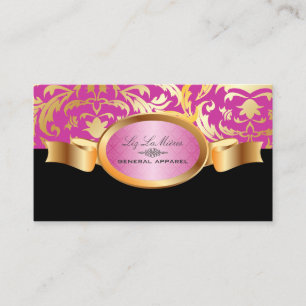 Tarjeta De Visita Damasco de PixDezines Céline, rosado