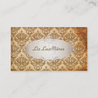 Tarjeta De Visita Damasco de sabina vintage de PixDezines