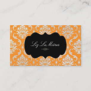 Tarjeta De Visita Damasco de Vendome de PixDezines