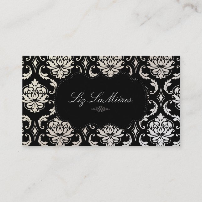 Tarjeta De Visita Damasco de Vendome de PixDezines (Anverso)