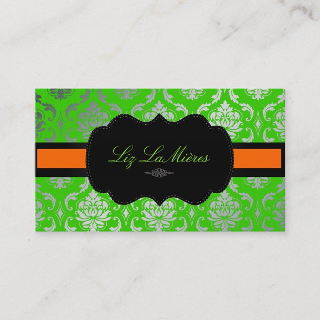 Tarjeta De Visita Damasco de Vendome de PixDezines (Anverso)