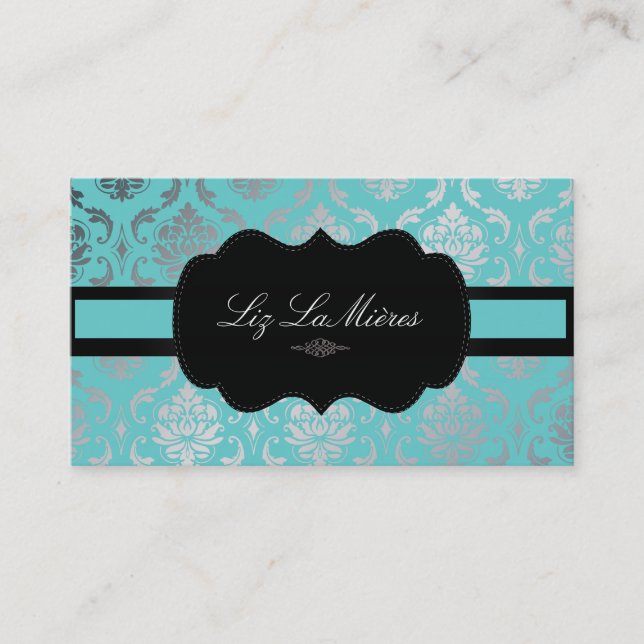 Tarjeta De Visita Damasco de Vendome de PixDezines (Anverso)