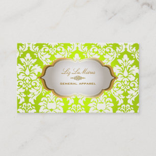 Tarjeta De Visita damasco de versales vintage de PixDezines