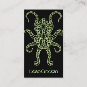Tarjeta De Visita Damasco del pulpo de StellaRoot Cracken