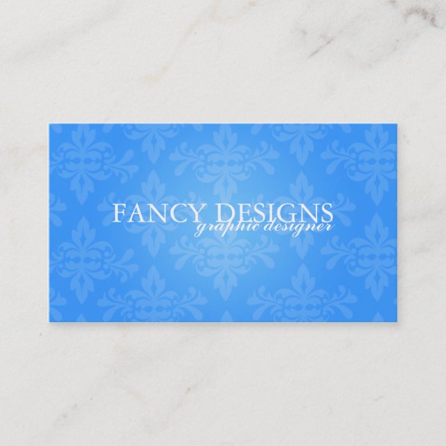 Tarjeta De Visita Damasco elegante (Anverso)