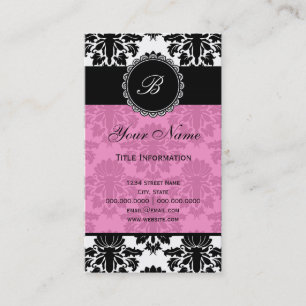 Tarjeta De Visita Damasco elegante