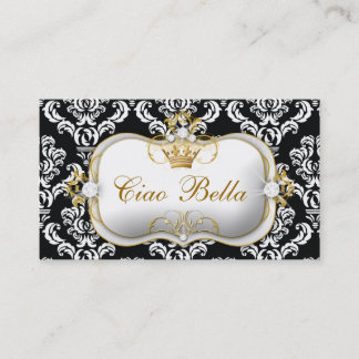 Tarjeta De Visita Damasco elegante de 311 Ciao Bella