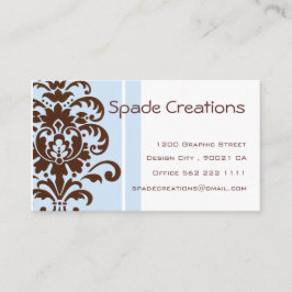 Tarjeta De Visita Damasco elegante - modificado para requisitos