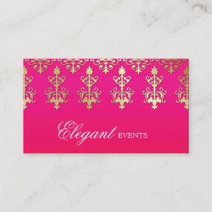 Tarjeta De Visita Damasco indio del planificador de eventos de la