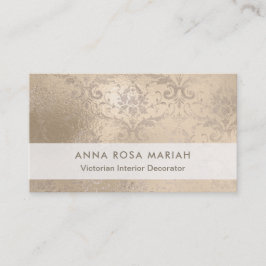 Tarjeta De Visita Damasco iridiscente envejecido antigüedad de